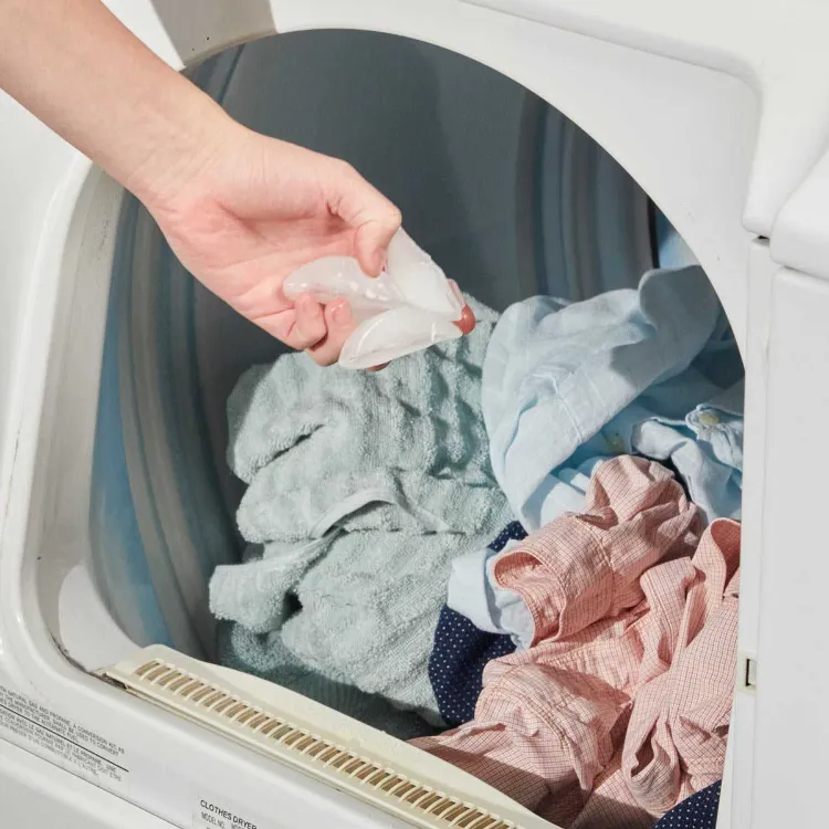 Not ironing your clothes tips ice cubes tumble dryer
