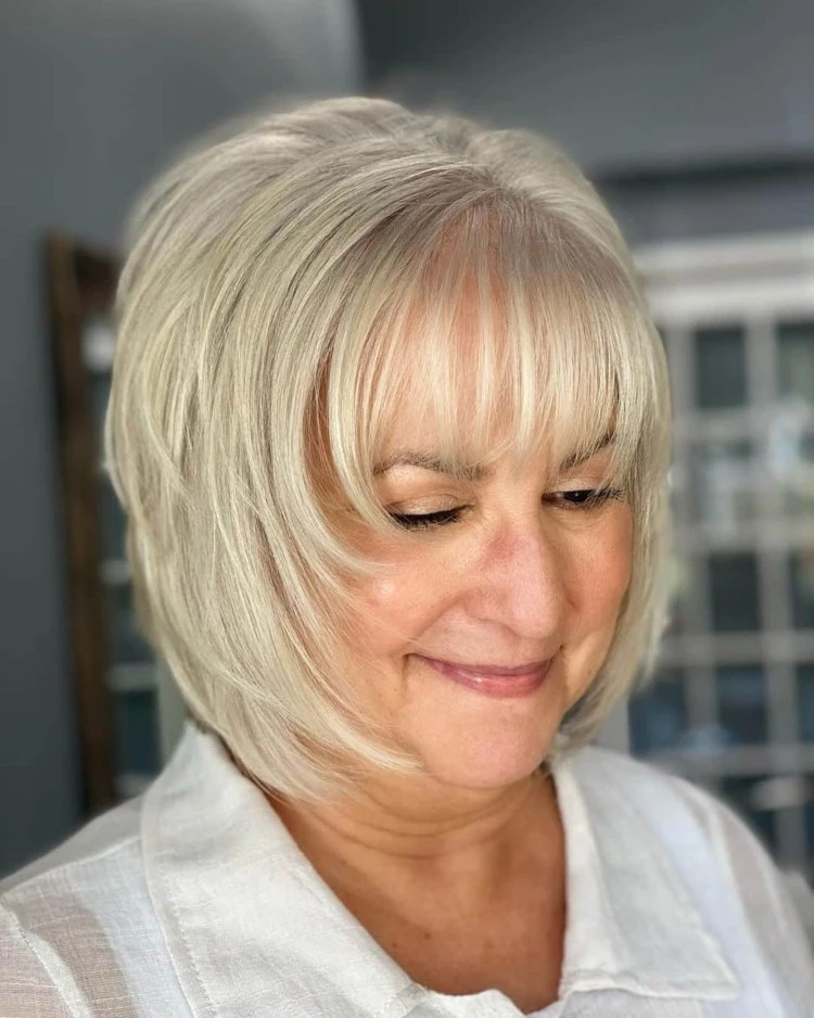 Shaggy bob hairstyles for women over 50