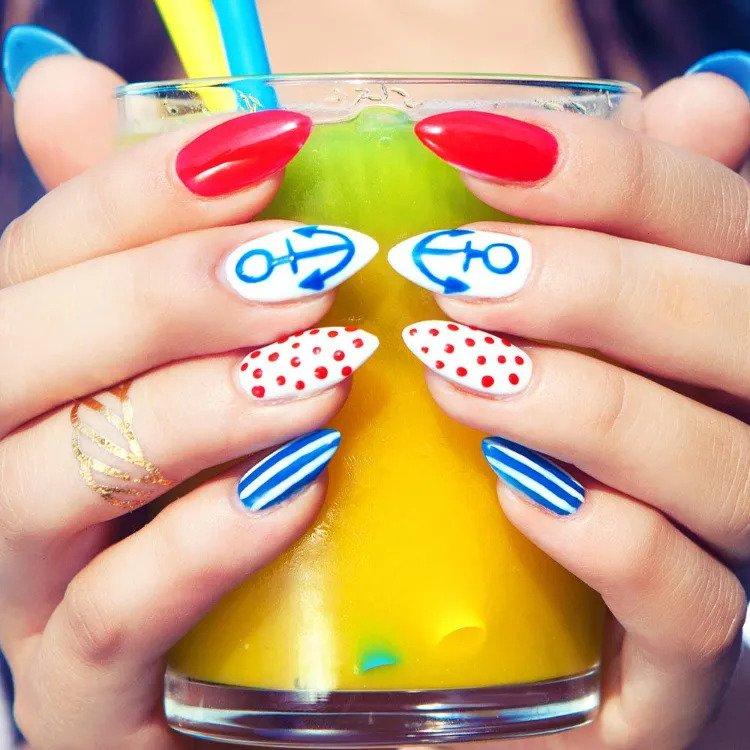 Summer manicure designs what are nautical nails 2022 trends
