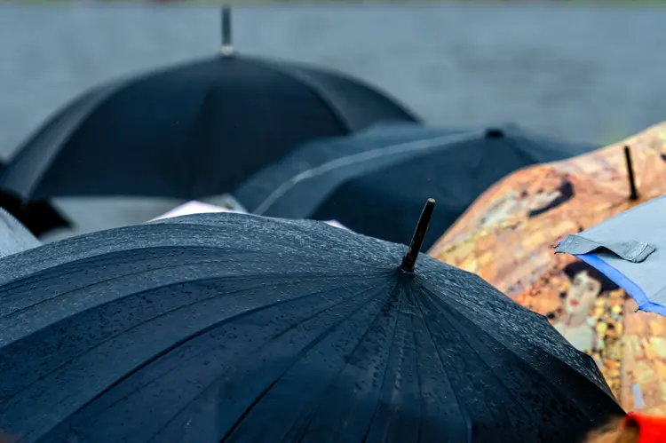 Umbrellas increase the risk of being struck by lightning in stormy weather