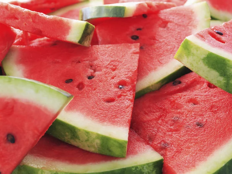 Watermelon provides vitamins A and C
