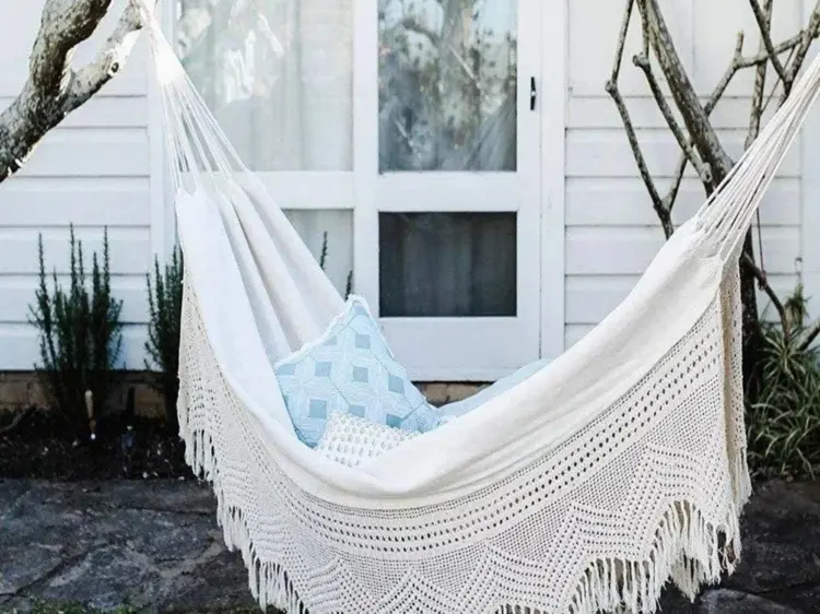cozy garden design with hammock