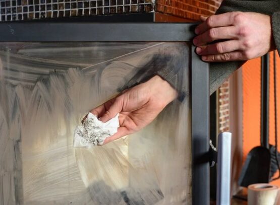 how-to-keep-the-fireplace-glass-clean