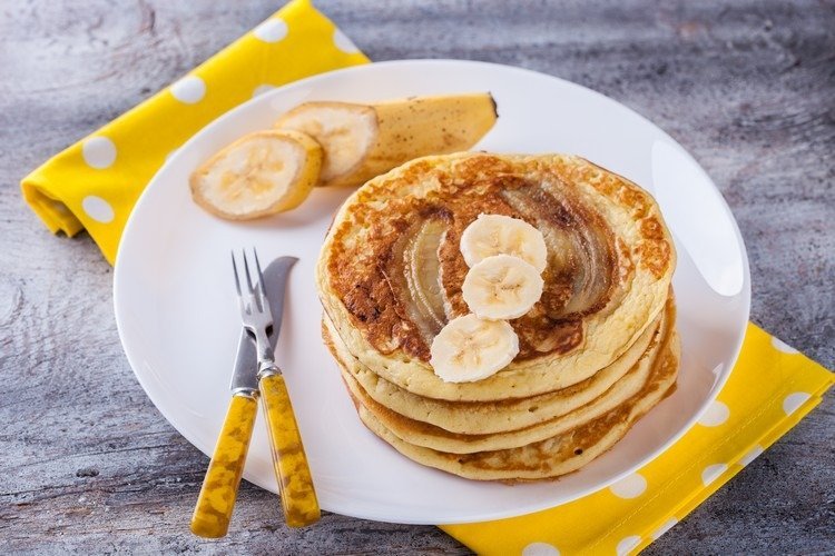 recipe for banana pancakes with two ingredients