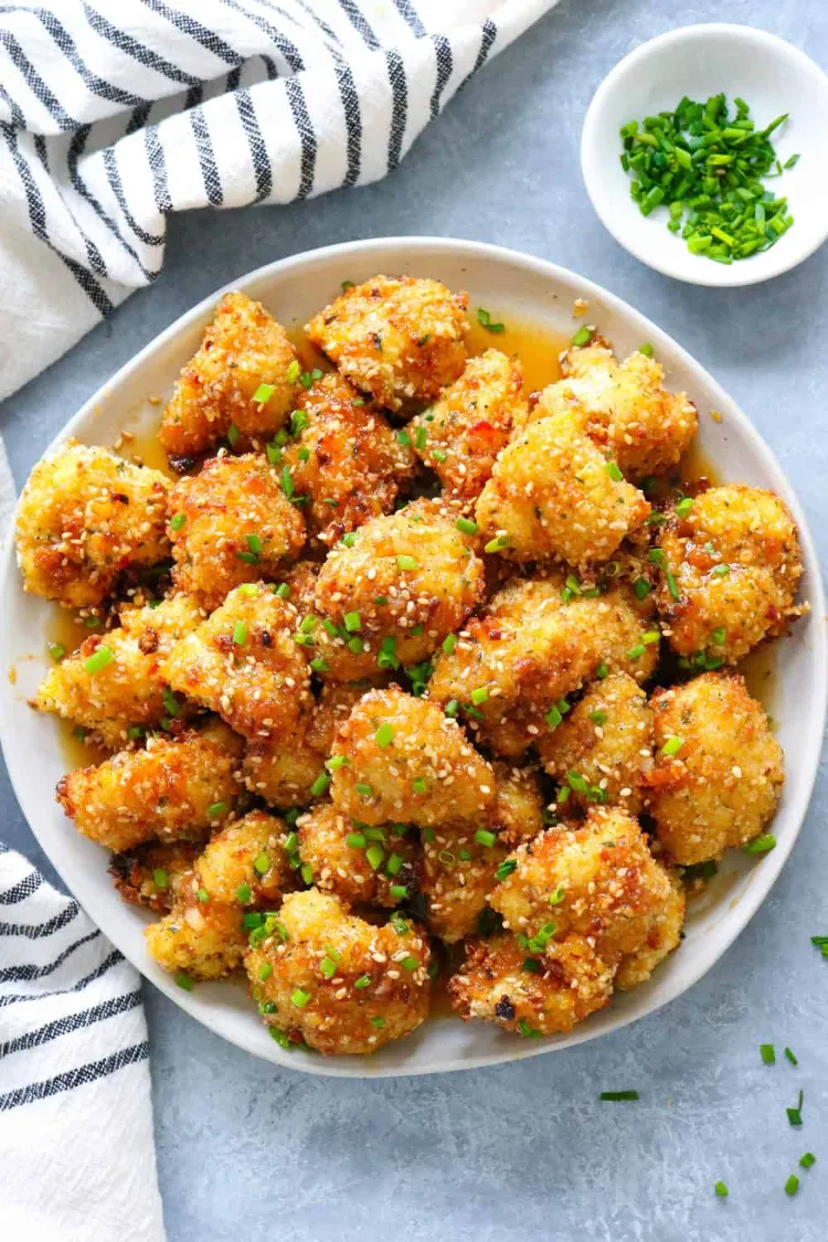 Low Carb Roasted Breaded Cauliflower