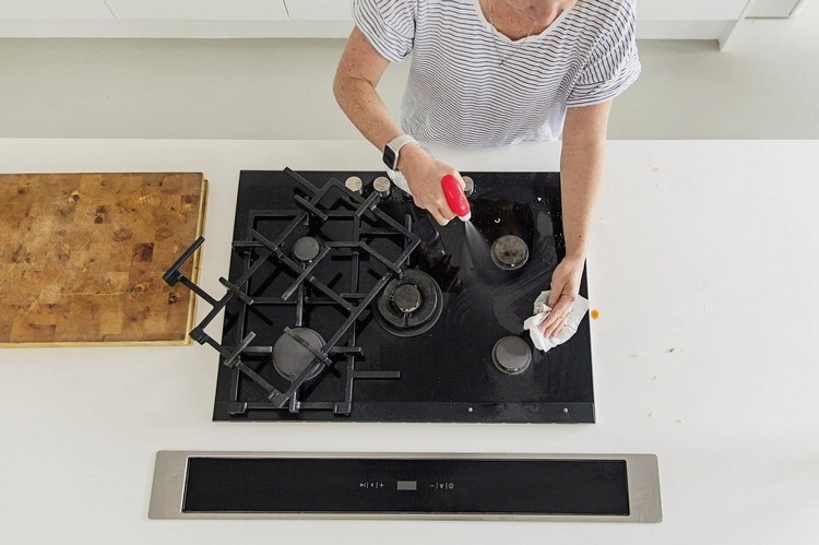Save energy when cooking clean stovetop frequently
