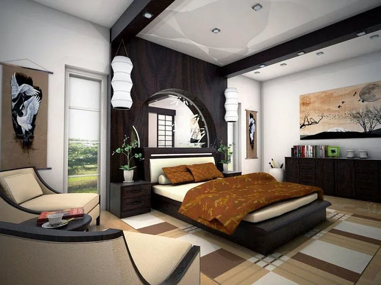 bedroom decoration zen soothing wall decoration