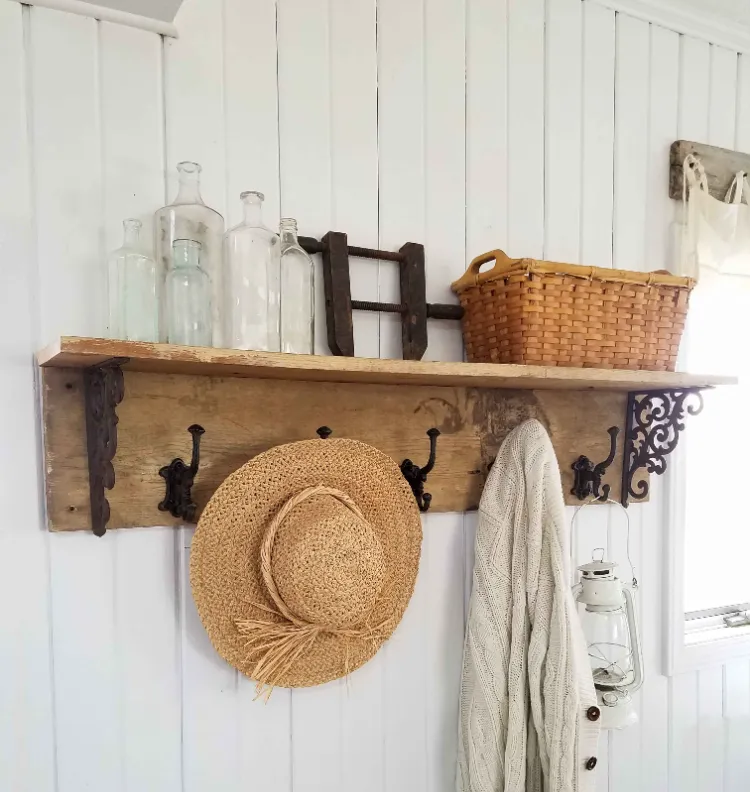 coat rack decoration country chic style old objects