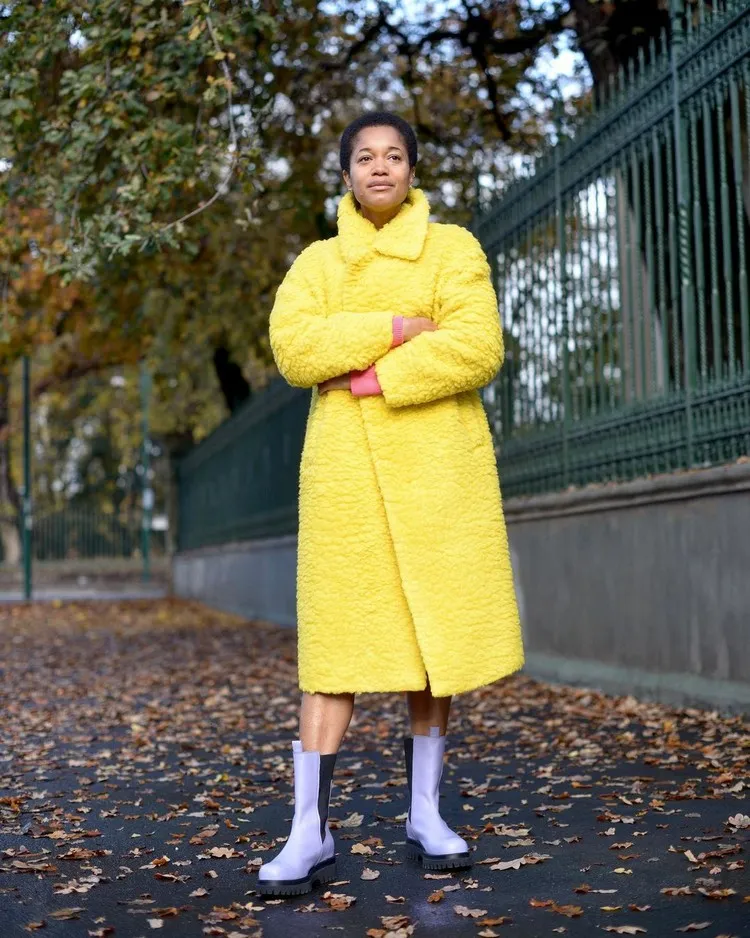 fashion trend 2022 colors fall trend yellow long coat