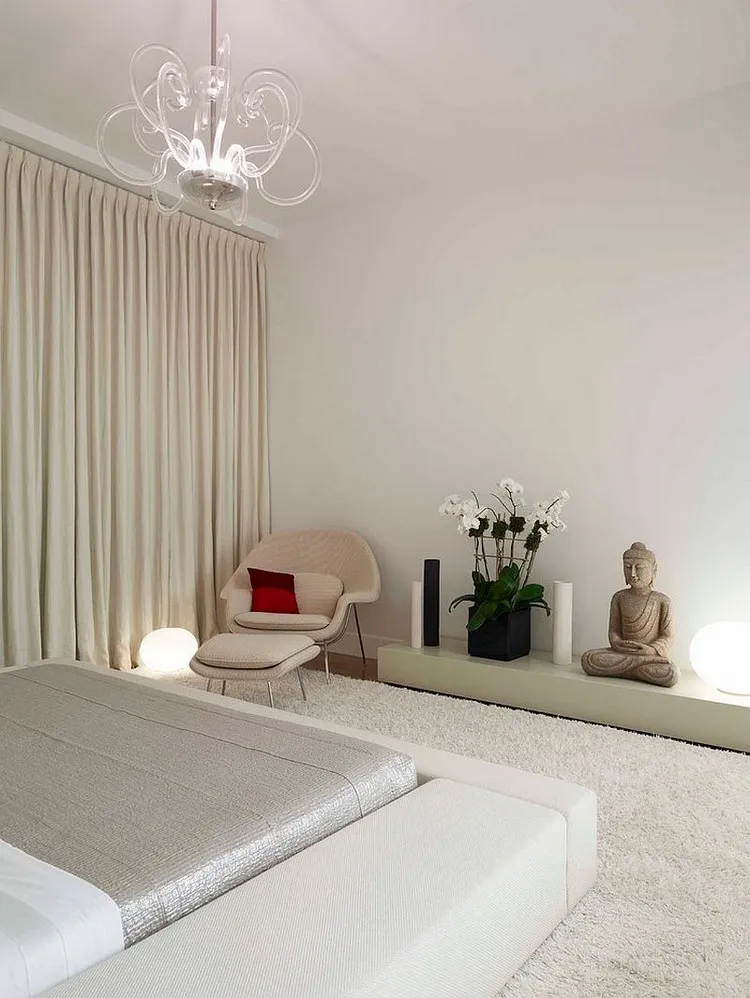 zen bedroom modern design neutral colors