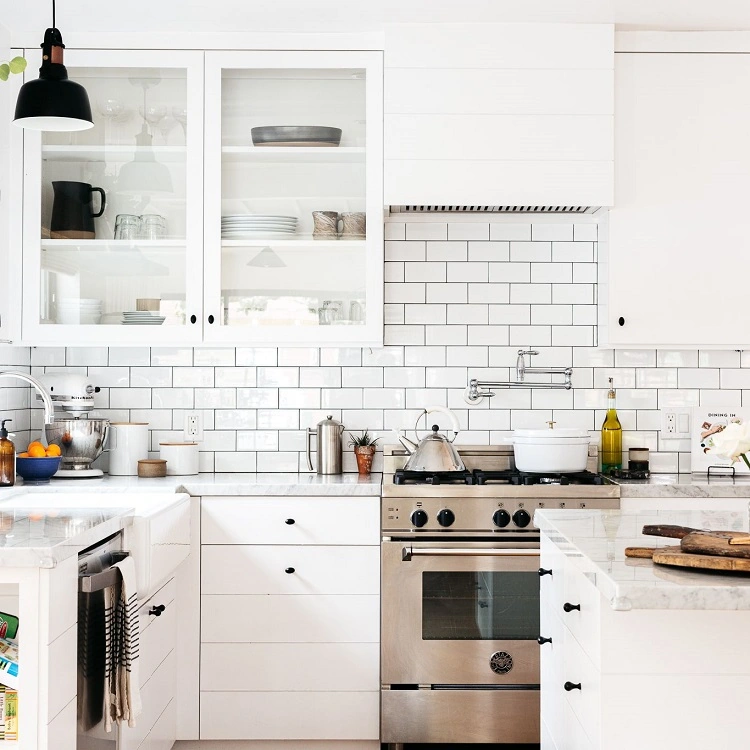 modern white kitchen