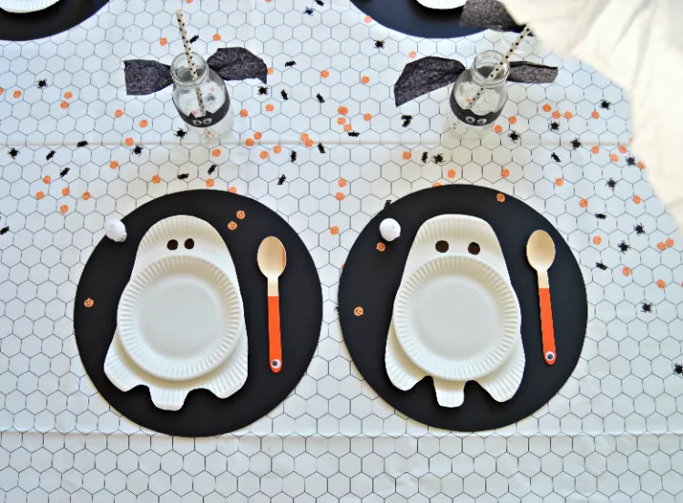 DIY children table decoration Halloween 2022 original ideas
