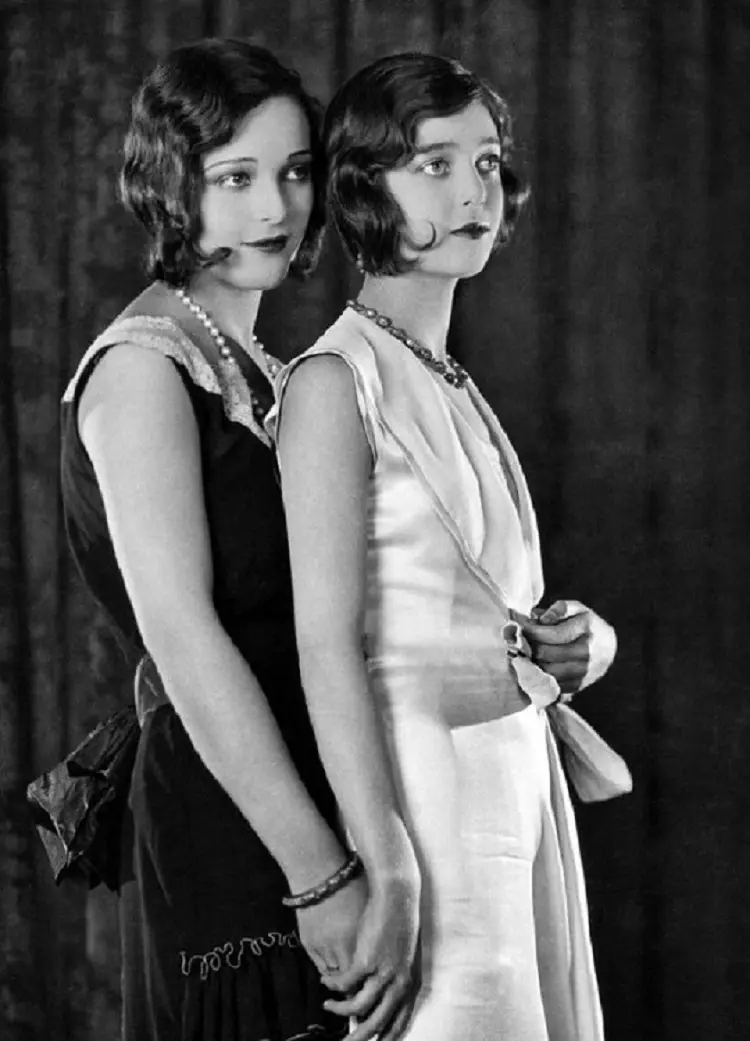 Flapper girls in the 20s make the bob haircut popular