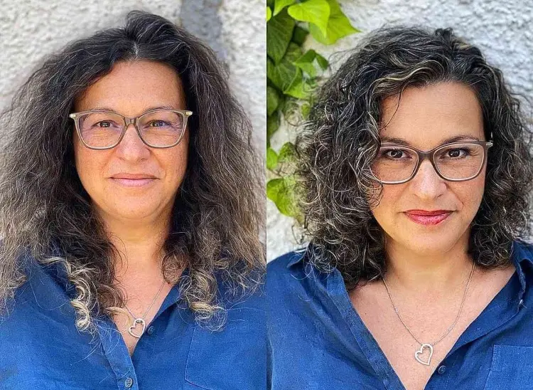 How to style curly hair after age 50