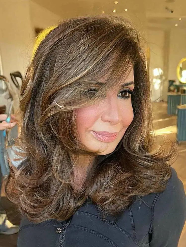 Layered cut for older ladies to make them look younger