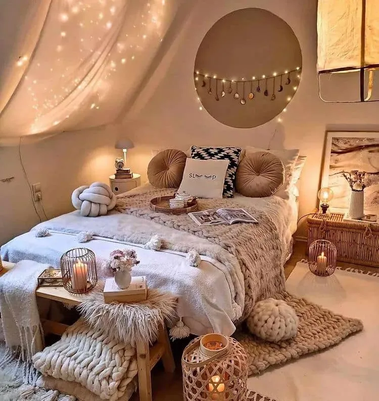 dormitorio capullo_decoración elegante del dormitorio