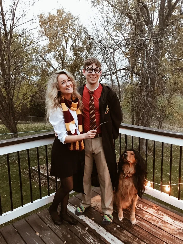 easy homemade halloween costumes for couple 2022 Harry Potter