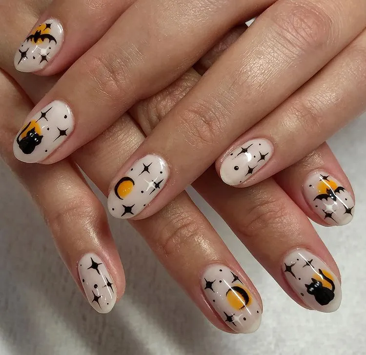 easy manicure for halloween