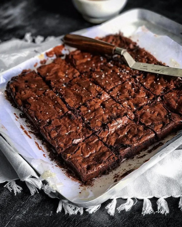 fall recipes chocolate desserts brownie with nuts