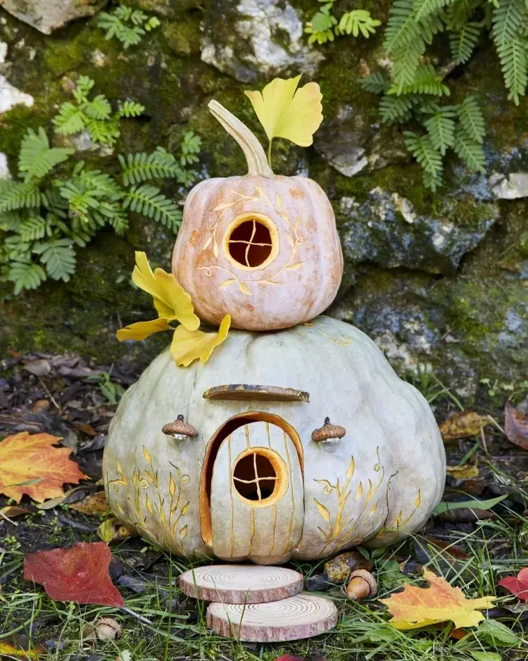 family activities halloween diy pumpkin fairy house 2022