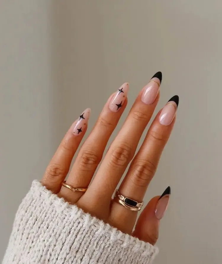 manicura francesa invierno 2022 ideas de arte de uñas