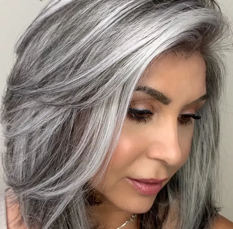 gray hair color trends 2022