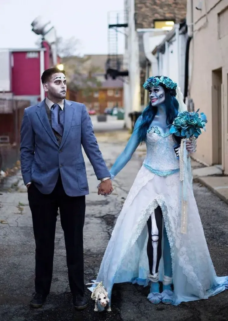 halloween costume idea couple The Corpse Bride