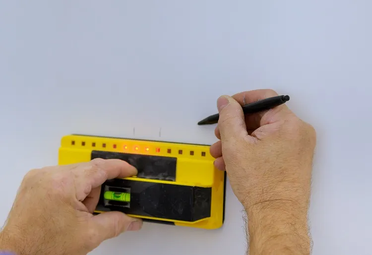 how to use a stud finder_how to attach hanging shelves