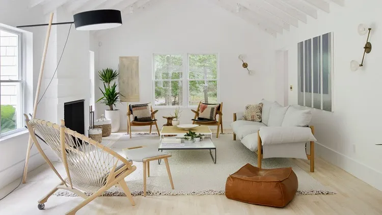 minimastic interior design, modern living room decor