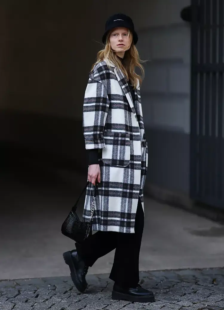 plaid coat trend 2022