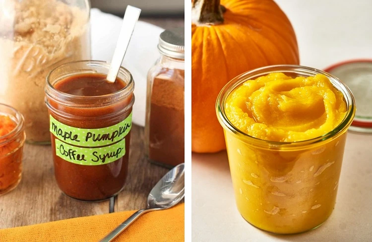 pumpkin sauce for coffee with maple syrup homemade recipe