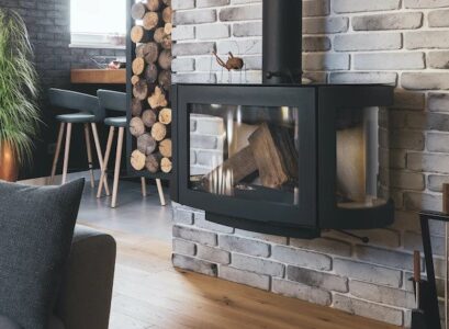 rustic-living-room-and-choose-which-the-stove-heat-shield