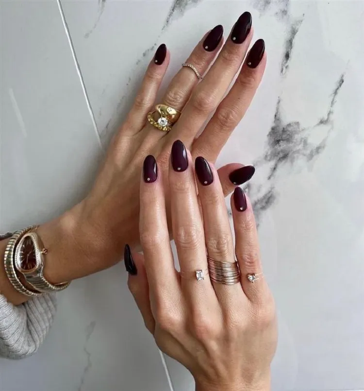 what color of nail polish for winter 2022 burgundy