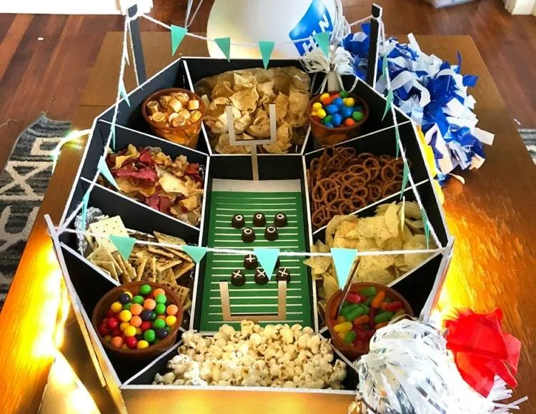 How to make a snack stadium - ideas that make men's hearts beat faster