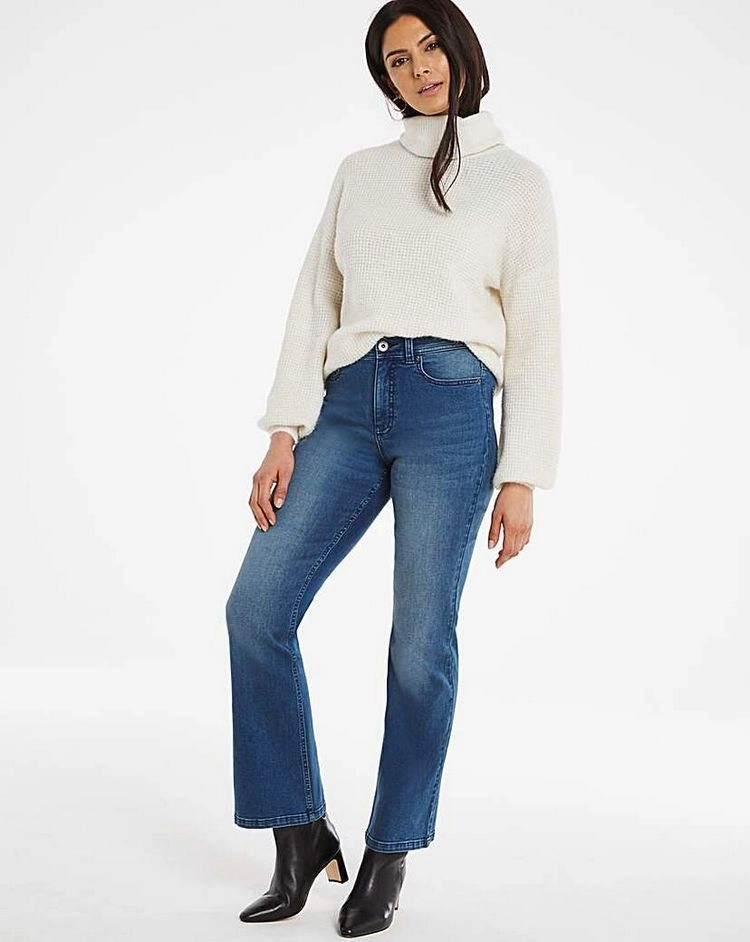 Bootcut jeans is a must have for petite women