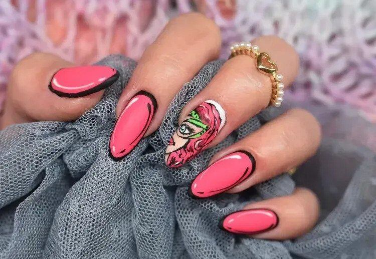 Comic-nails-are-the-coolest-nail-trend-for-winter-2022