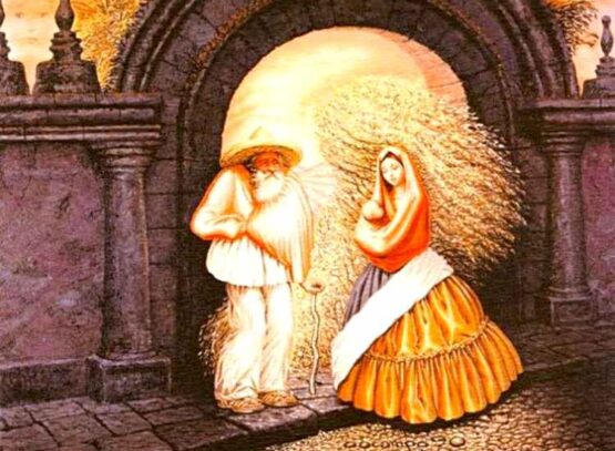 General's Family by Mexican artist Octavio Ocampo optical illusion finding faces