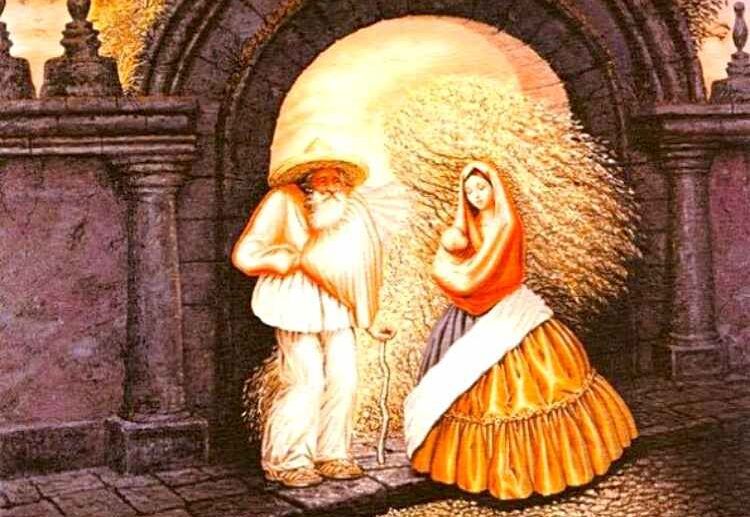 General's Family by Mexican artist Octavio Ocampo optical illusion finding faces