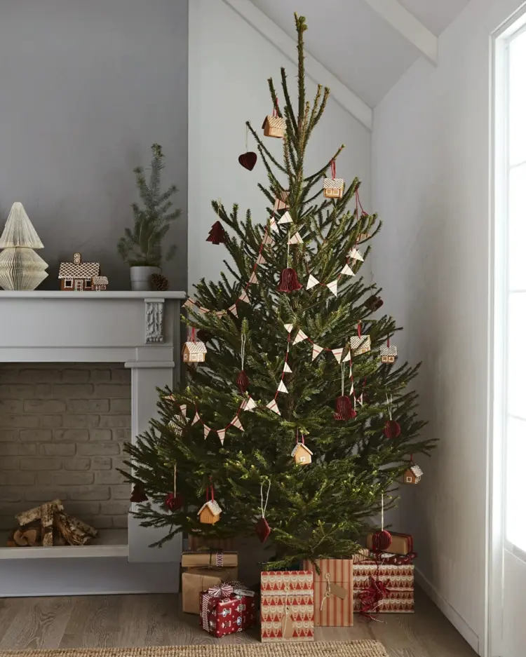 Ikea living room Christmas decorations Christmas trees with a nostalgic flair