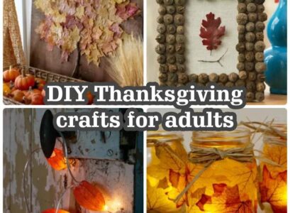 Thanksgiving crafts adults leaf wall art candle holders fairy lights acorn frame