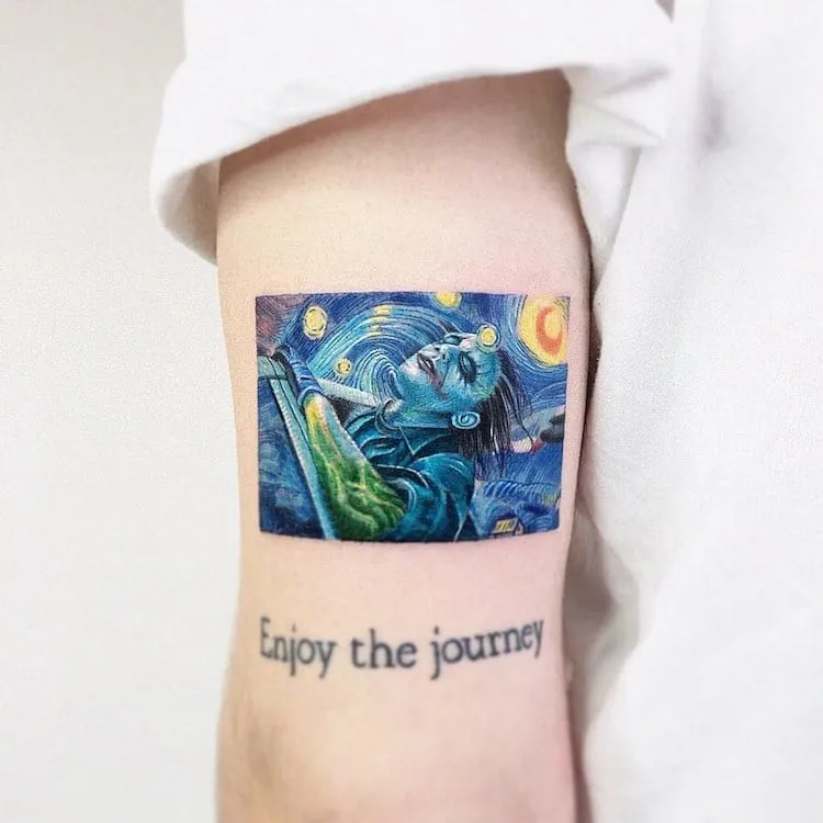 Van Gogh pop culture tattoo