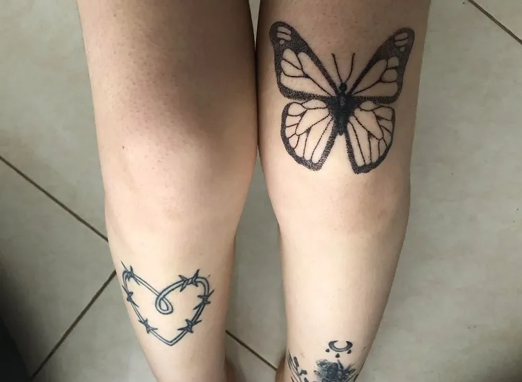 Looking to Get a Butterfly Tattoo Above the Knee? Check Out These 12 Trendy  and Stylish Designs!