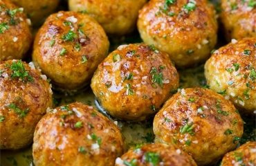 baked chicken meatballs recipe easy quick how to make ingredients delicious tasty juicy