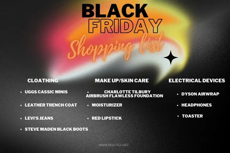 black friday shopping list how to get the best prices easy tips and tricks ideas