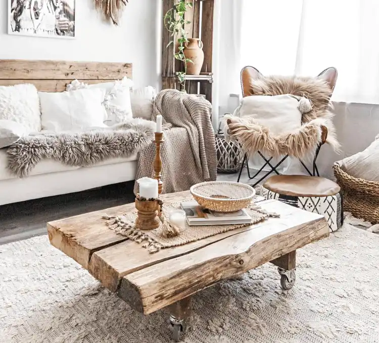 Boho Rustic Living Room: A Modern Combination Of Styles That Creates A Cozy  Atmosphere At Home!