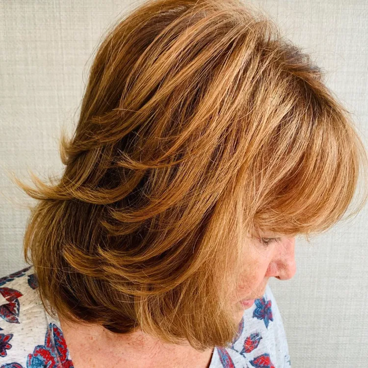 bronde hair color for women over 60
