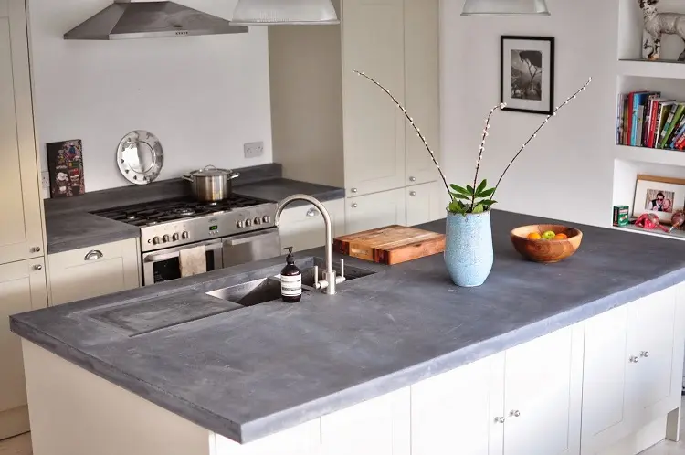concrete countertops pros and cons interiot design kitchen ideas 2023 trends