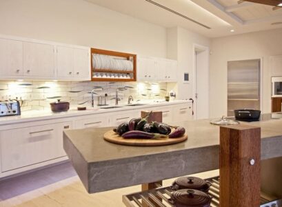 concrete countertops trend interior design 2023 classy industrial design how to adapt this in the kitchen