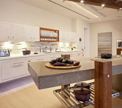concrete countertops trend interior design 2023 classy industrial design how to adapt this in the kitchen