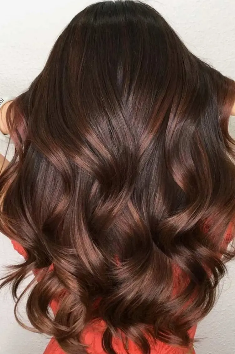 dark brown with chestnut highlights hairstyle trends ideas